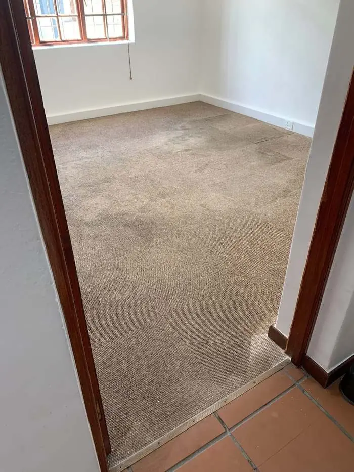 Bedroom carpet, George — before cleaning