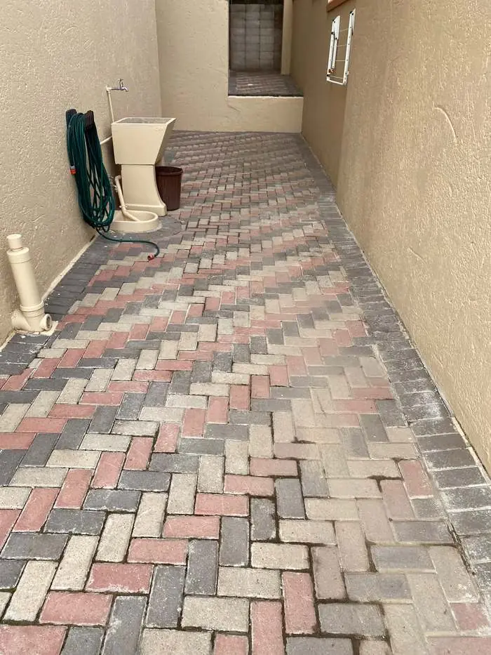 Driveway paving, George — before cleaning